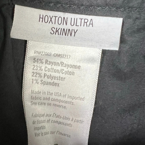 New PAIGE Hoxton High Rise Ultra Skinny Jeans Smoke Grey NWT Denim - Picture 8 of 13